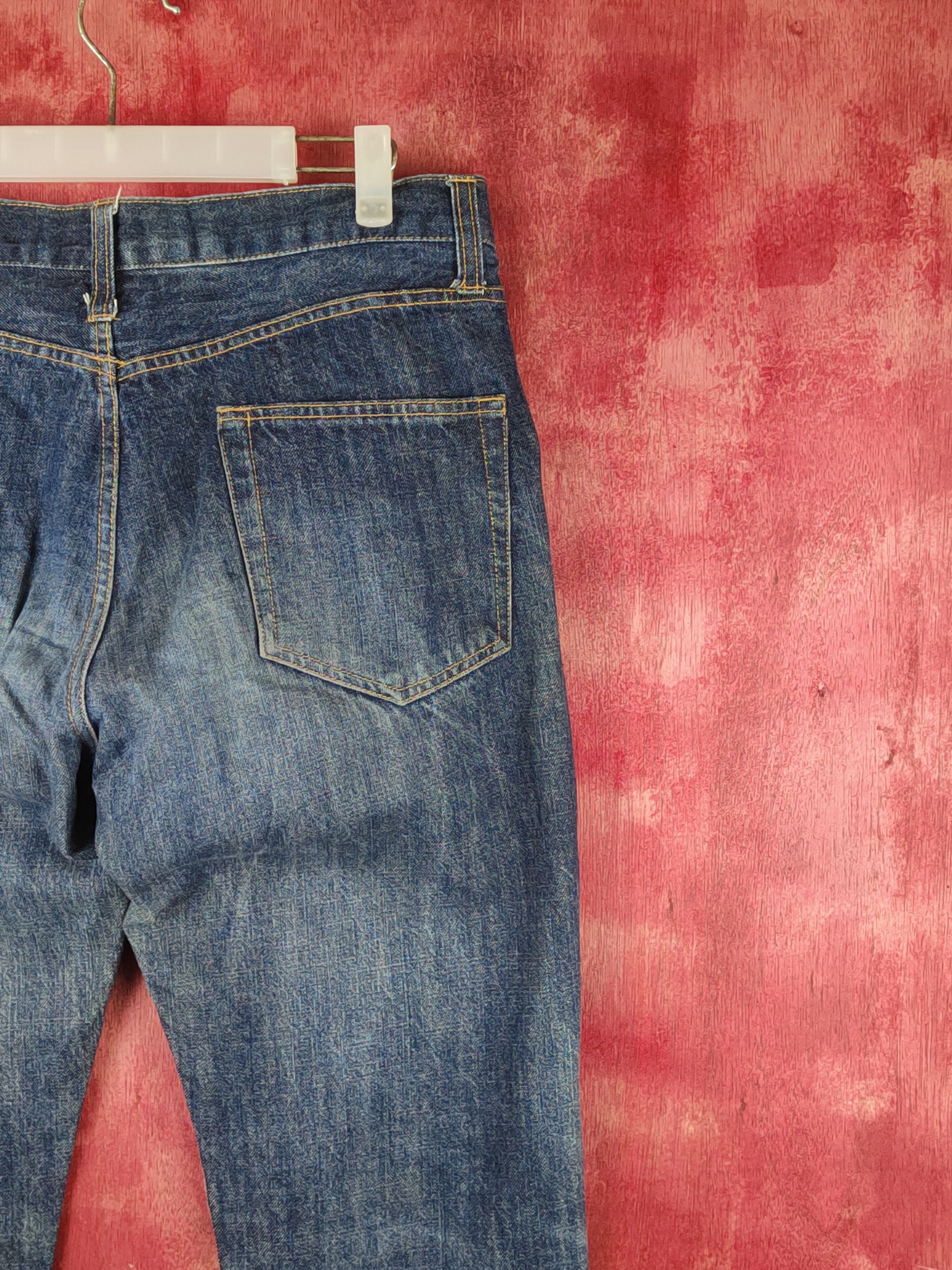 Japanese Brand Japanese Brand Dark Blue Faded jeans Denim #S1548 Size US 34 / EU 50 - 10 Thumbnail