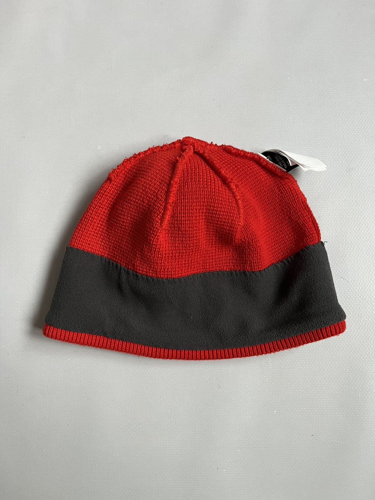 The North Face The North Face Unisex Red Knit Polyester Logo Beanie Hat Size ONE SIZE - 6 Thumbnail