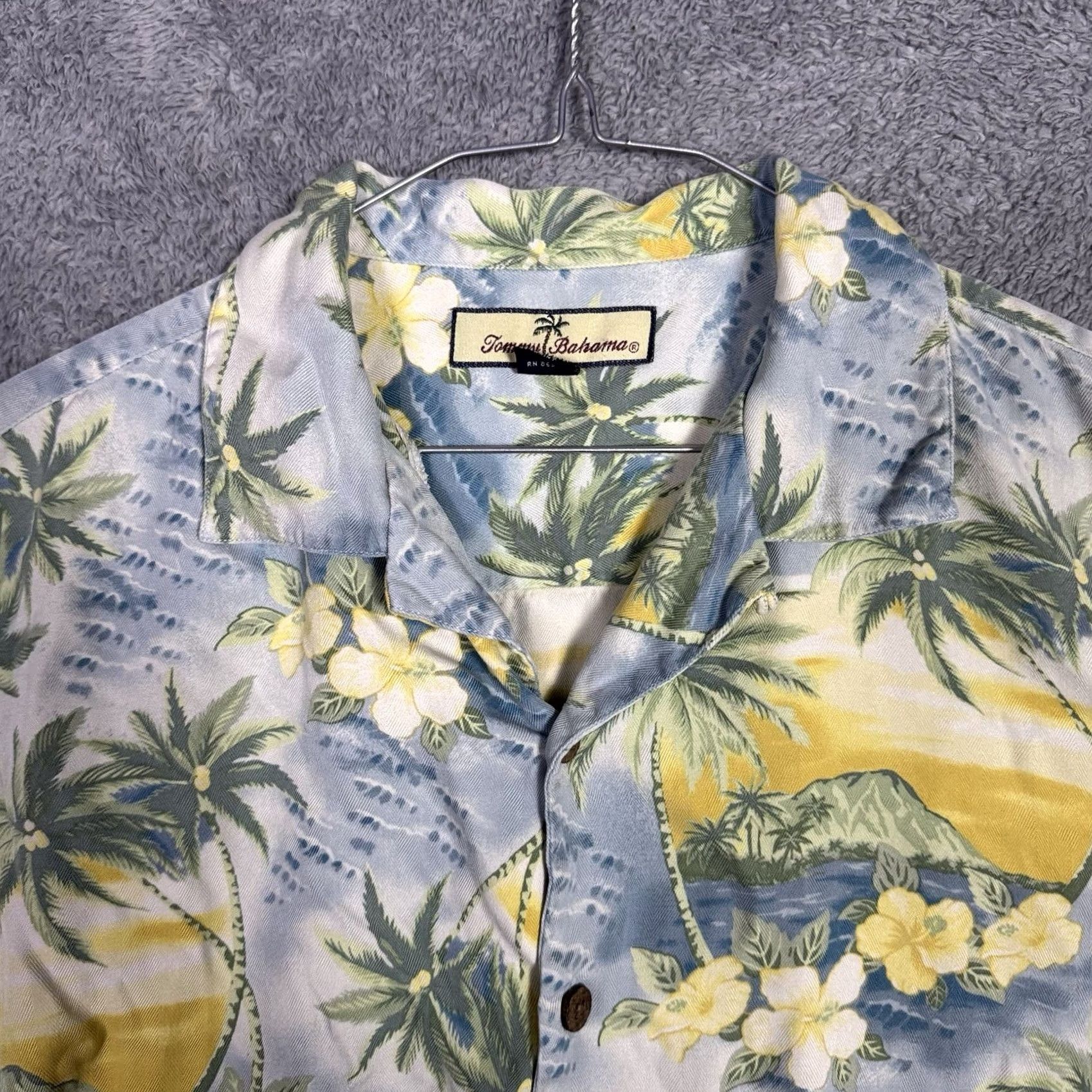 Tommy Bahama Tommy Bahama Shirt Mens M Camp Floral 100% Silk Palm Trees IslandZone Hawaiian Shirt Size US M / EU 48-50 / 2 - 4 Thumbnail