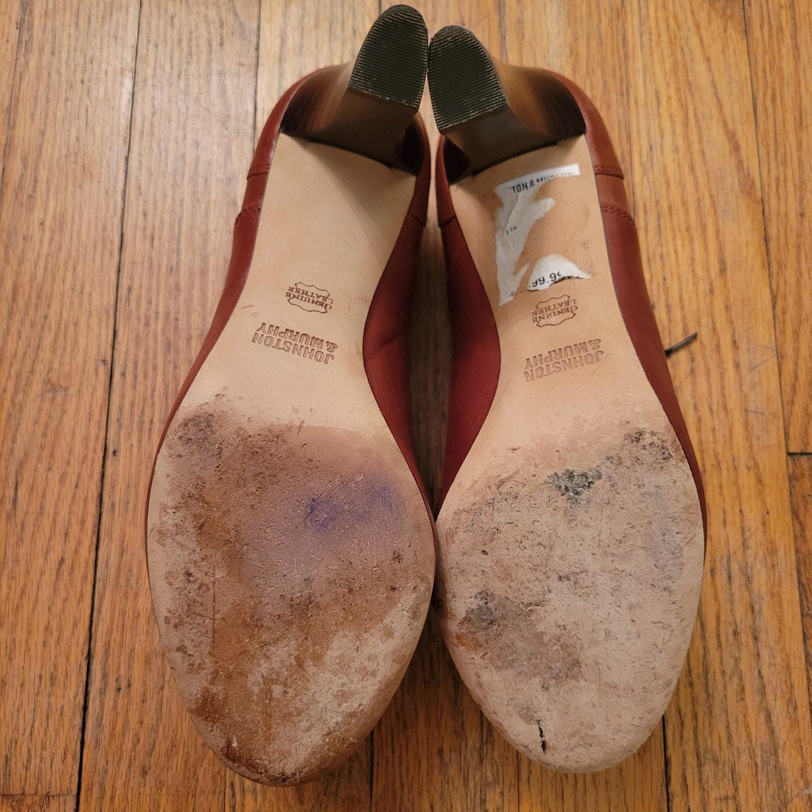 Johnston & Murphy Johnston Murphy 10 Oxford Heels Brown Leather Boho Western Size US 10 / IT 40 - 8 Thumbnail