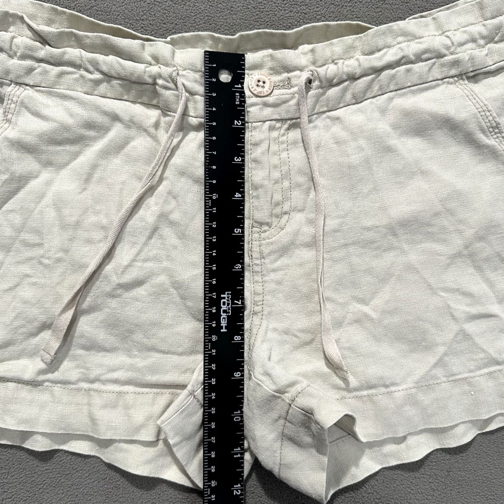 Eddie Bauer Eddie Bauer Shorts Womens 8 Petite Linen Drawstring Beach Lightweight EUC Beige Casual Size 30" / US 8 / IT 44 - 7 Thumbnail