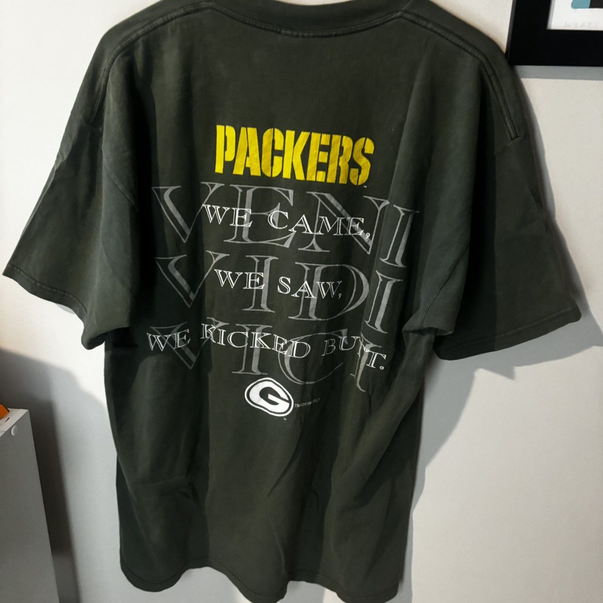 Vintage Vintage 1996 Super Faded Green Bay Packers T Shirt Size US XL / EU 56 / 4 - 4 Thumbnail