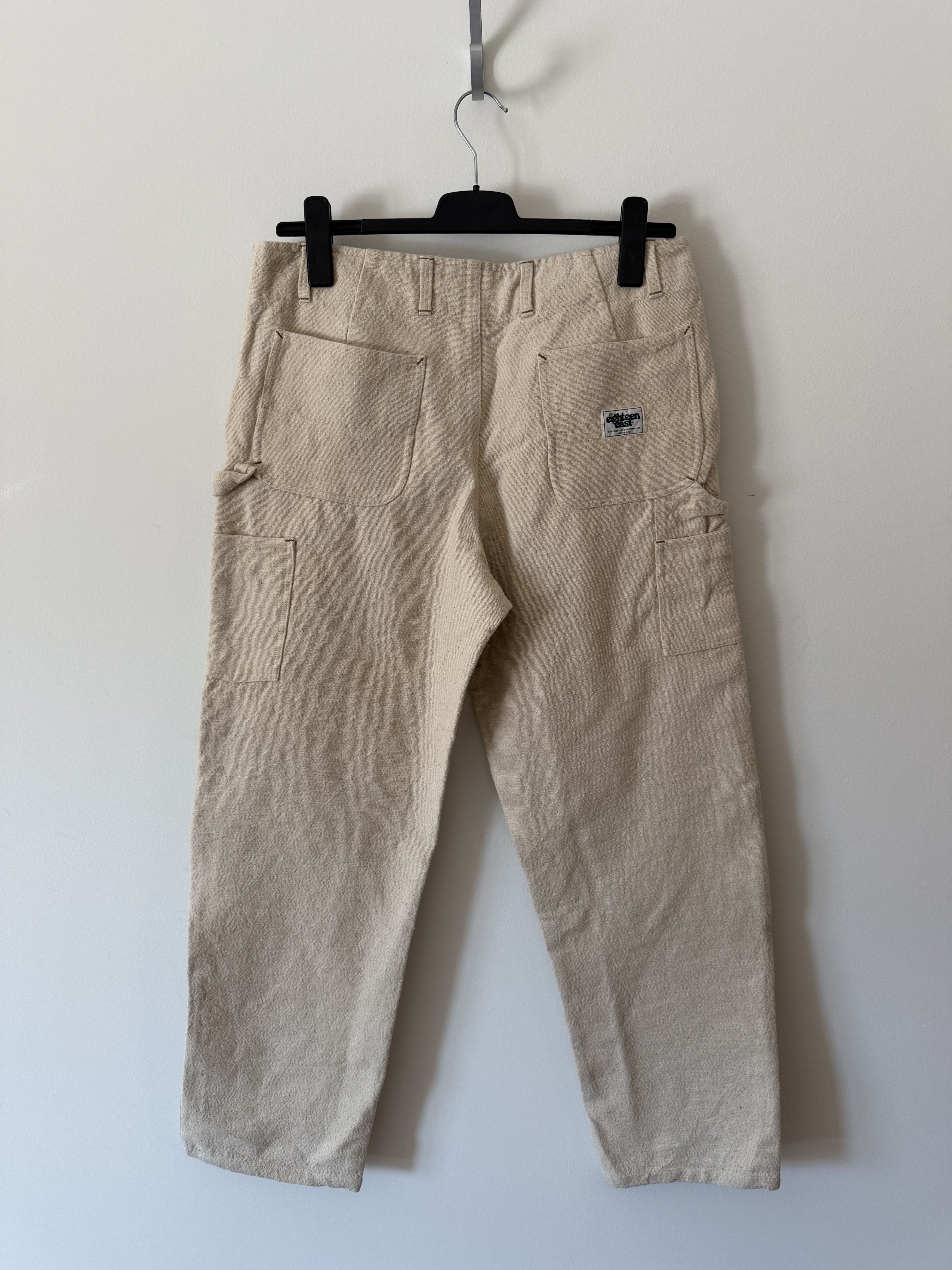 18 East 18 East Eli Hand Embroidered Double Knee Pants in Ecru White Size US 34 / EU 50 - 6 Thumbnail