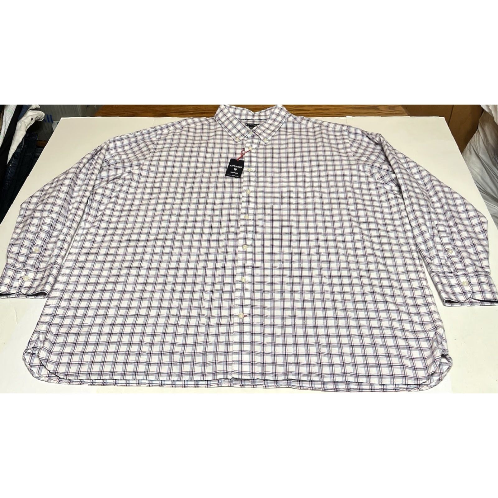 Cremieux CREMIEUX Mens 4XT Plaid Button-Down Shirt 100% Cotton Flannel Long Sleeve NWT Shirt Mens 4XT Multicolor Plaid Button-Up Classic Casual Size US XXL / EU 58 / 5 - 2 Thumbnail