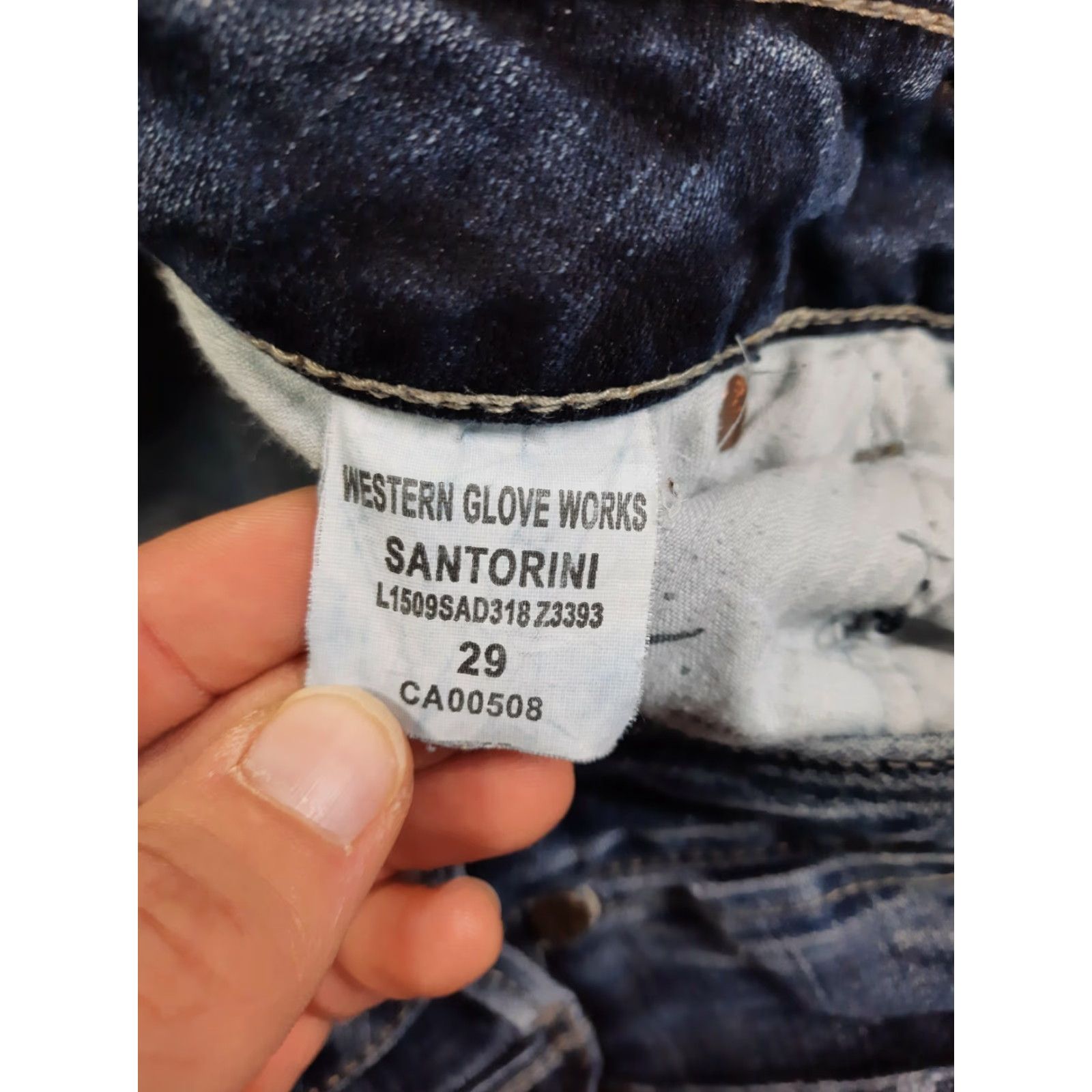 Silver Jeans Co. VINTAGE? Silver Jeans Santorini Capri Womens Size 29 Inseam 25 Capris Denim Stretch Dark Blue M4J Ladies Mens? Size 29" - 3 Thumbnail