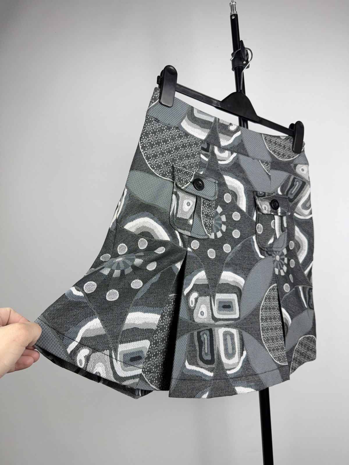 Desigual Avant Garde Desigual Abstract Patchwork Mini Skirt Cargo Y2K Size 27" / US 4 / IT 40 - 5 Thumbnail
