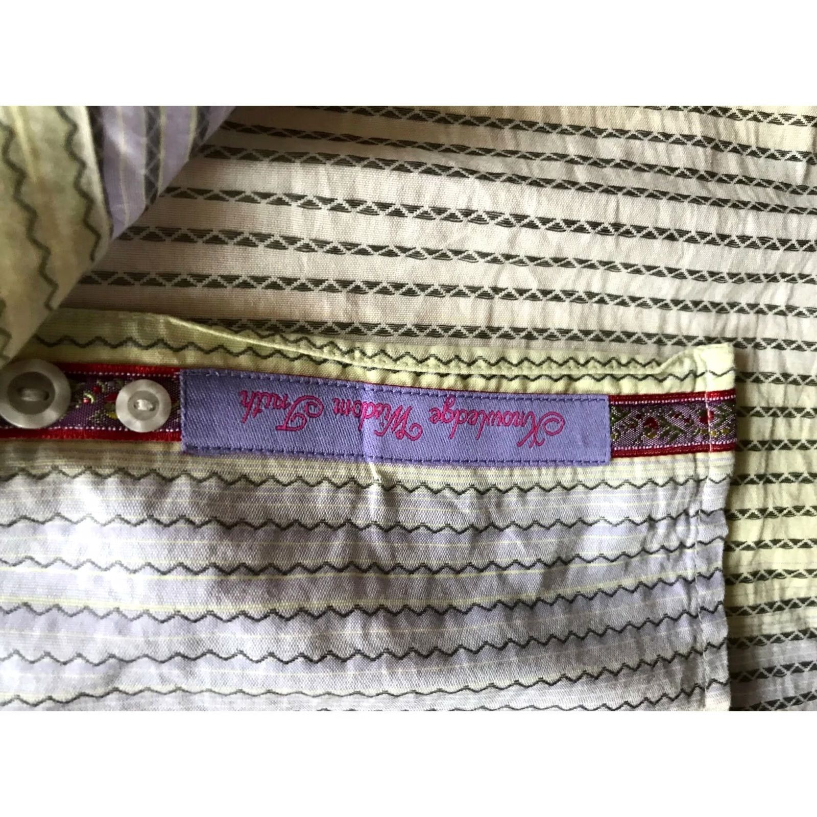 Robert Graham Robert Graham Multicolor Stripe Long Sleeve Shirt Mens Sz L Size US L / EU 52-54 / 3 - 6 Thumbnail