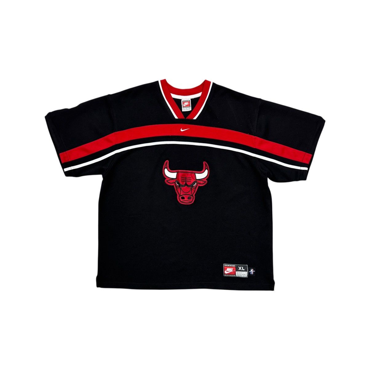 Nike Vintage Nike NBA Chicago Bulls 90s Swoosh Jersey Shirt Y2K Size US XL / EU 56 / 4 - 1 Thumbnail