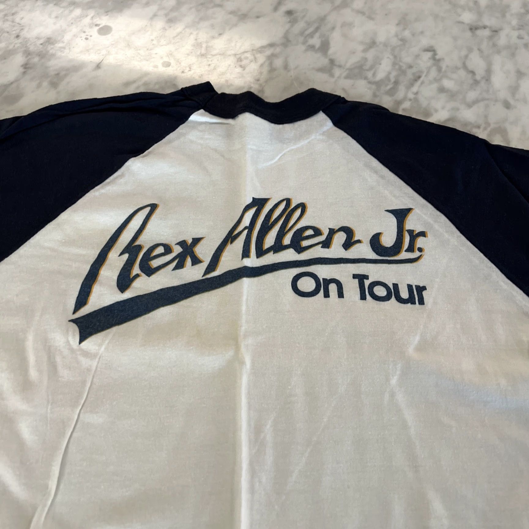 Vintage VINTAGE Rex Allen Jr Tour Shirt Raglan XL Unisex White 3/4 Sleeve I Love Arizona 1980s Music HOF Size US XL / EU 56 / 4 - 4 Thumbnail