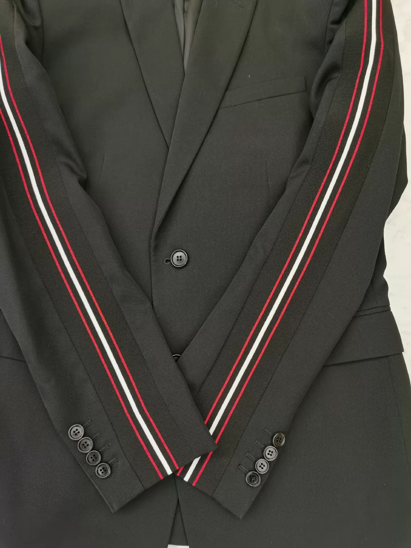 Dior DIOR HOMME Wool Blazer Side Stripe Size 50 Size 50R - 8 Thumbnail