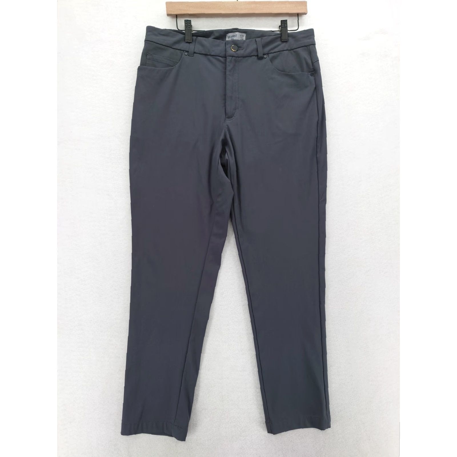 Vintage VRST Pants Mens 34x28 Gray Slim 5 Pocket Stretch Performance Golf Athletic Flex Shirt Size US 34 / EU 50 - 2 Thumbnail