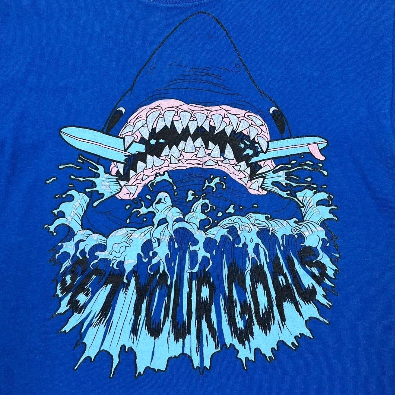Gildan Set Your Goals Melodic Hardcore Pop Punk Band Spellout Graphic T-Shirt Small Blue Mens Short Sleeve Cotton Gildan Size US S / EU 44-46 / 1 - 3 Thumbnail
