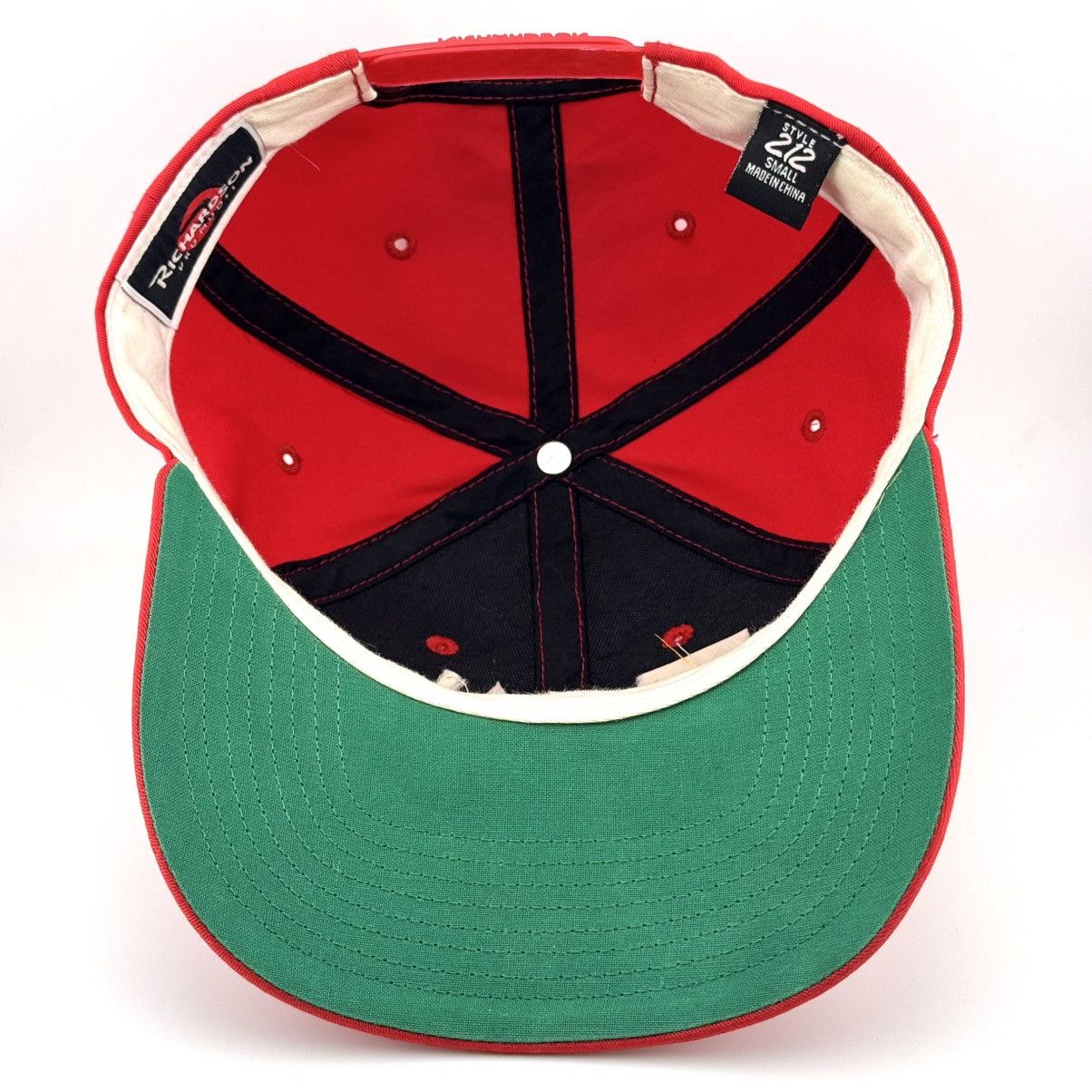 Vintage Vtg USMCL Sunfaded Red Richardson Pro Model 212 Snapback Hat Size ONE SIZE - 4 Thumbnail