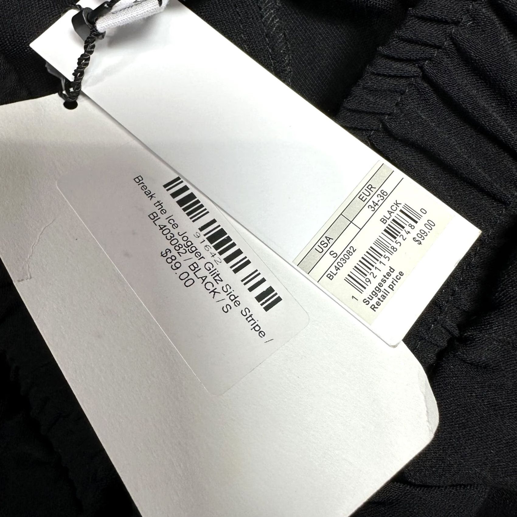 BB Dakota BB Dakota Steve Madden Black Jogger Pants Pull On High Rise Side Stripe Sz S NWT Women Size 28" / US 6 / IT 42 - 7 Thumbnail