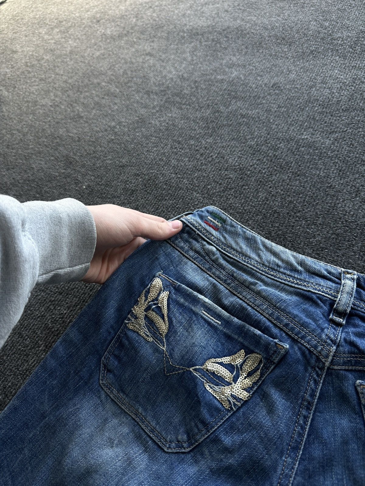 Diesel 🚨 DIESEL AVANT GARDE GOTHIC WOMEN JEANS LOGO IFSIXWASNINE Size 26" / US 2 / IT 38 - 5 Thumbnail