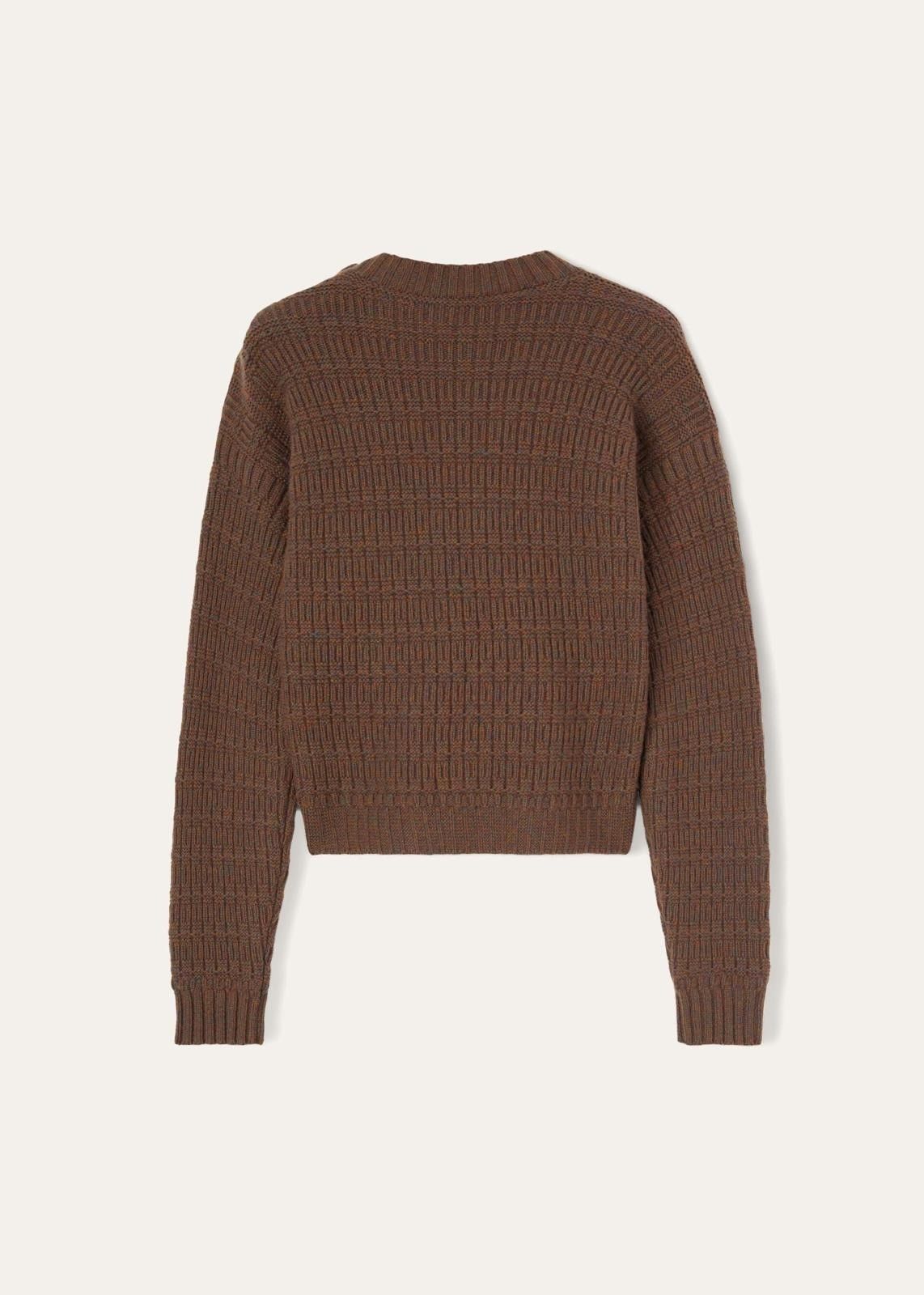 Loro Piana o1srvl11e0824 New Plymouth Crew Neck Sweater in Brown Size XL / US 12-14 / IT 48-50 - 2 Thumbnail