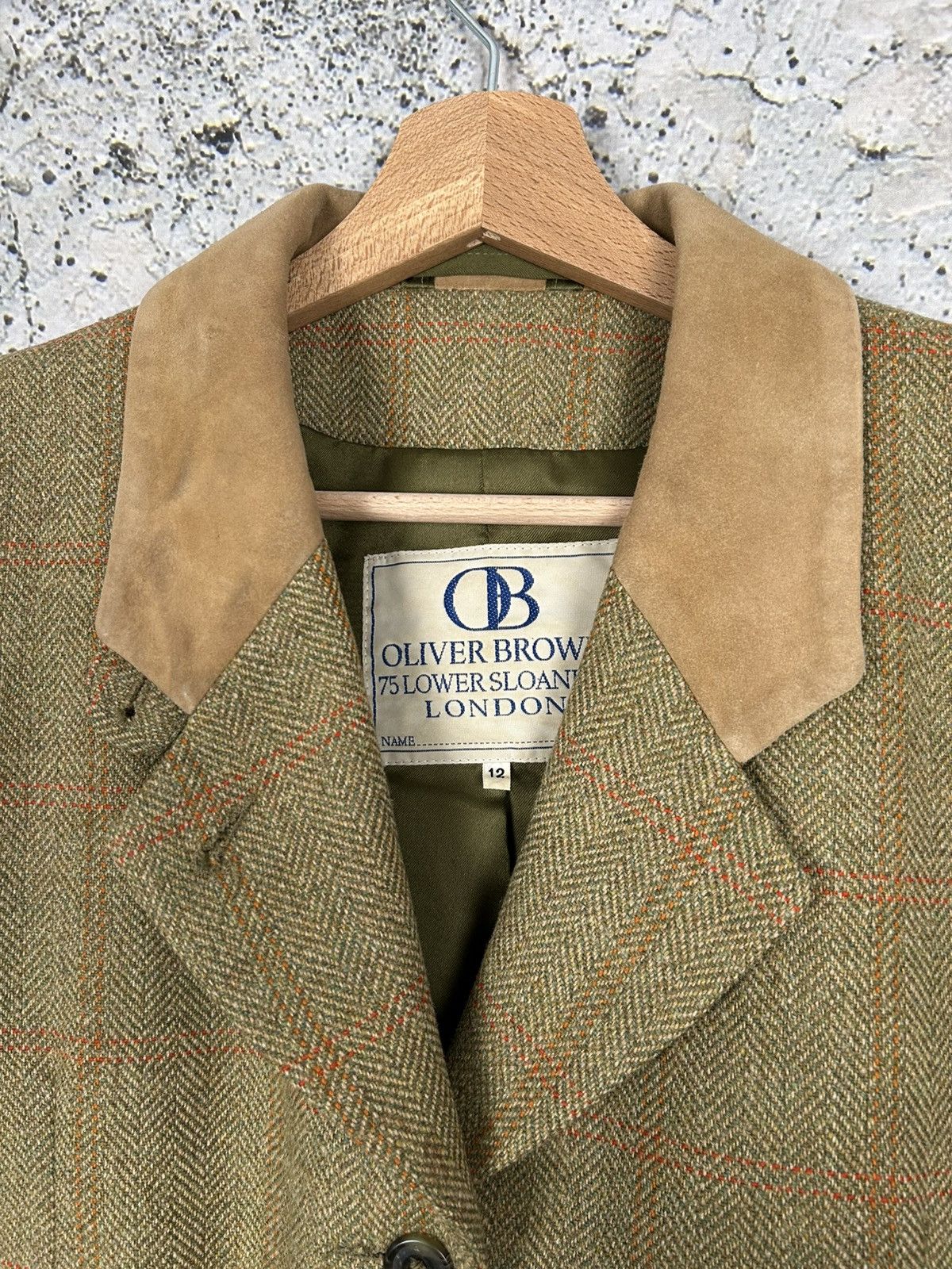 Vintage Oliver Brown London Wool Blazer Avant Garde Designer Vintage Size M / US 6-8 / IT 42-44 - 3 Thumbnail