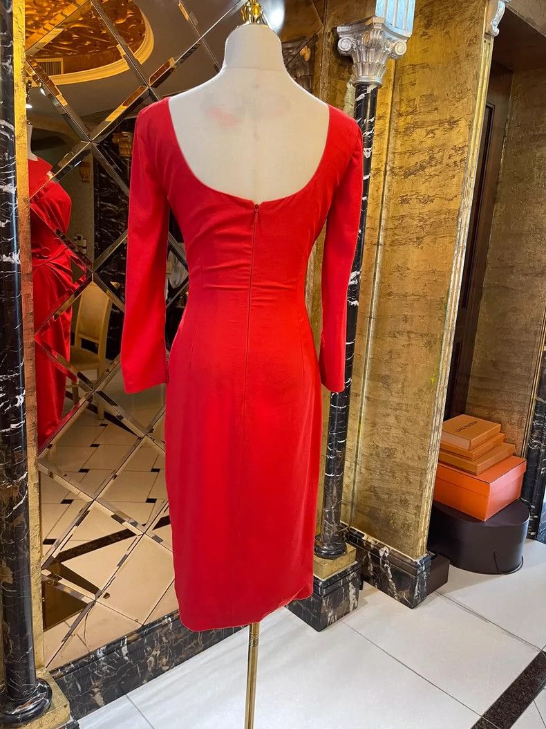 Versace Versace Marsh orange three-dimensional cut dress Size M / US 6-8 / IT 42-44 - 5 Thumbnail