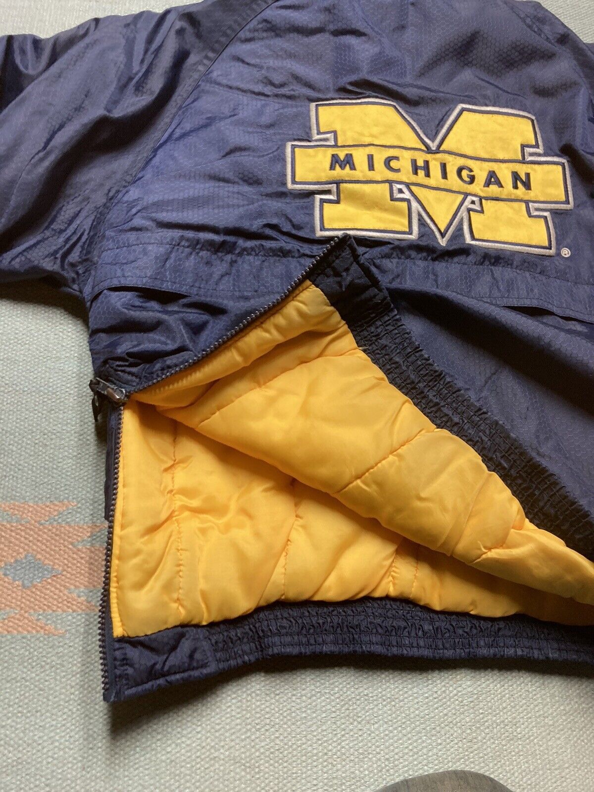 Starter × Vintage starter puffer jacket university Michigan wolverines youth M Size XS / US 0-2 / IT 36-38 - 9 Thumbnail