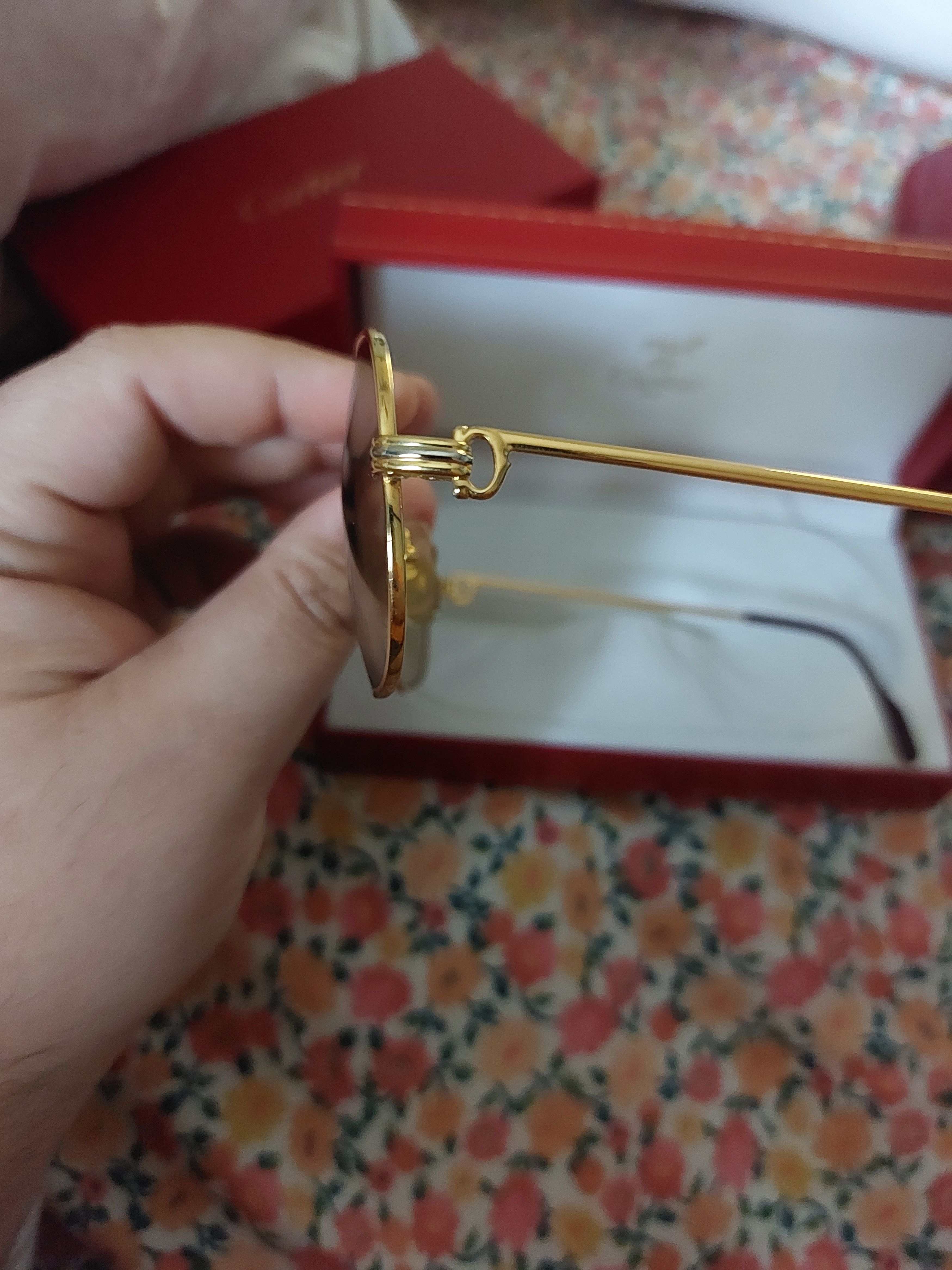 Cartier Vintage Cartier solid gold aviators Size ONE SIZE - 3 Thumbnail