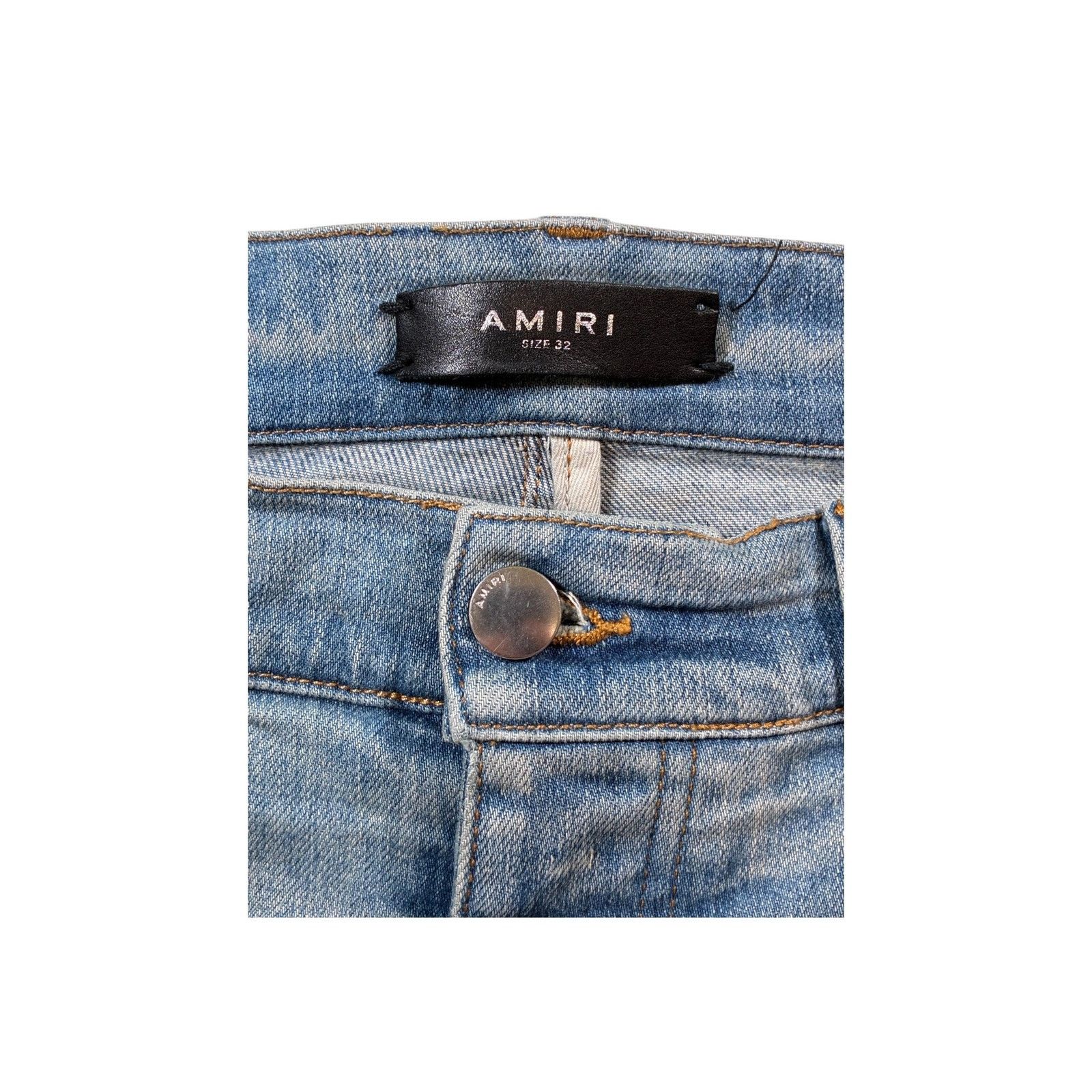 Amiri Amiri Star Paisley Light Wash Jeans Size US 32 / EU 48 - 4 Thumbnail