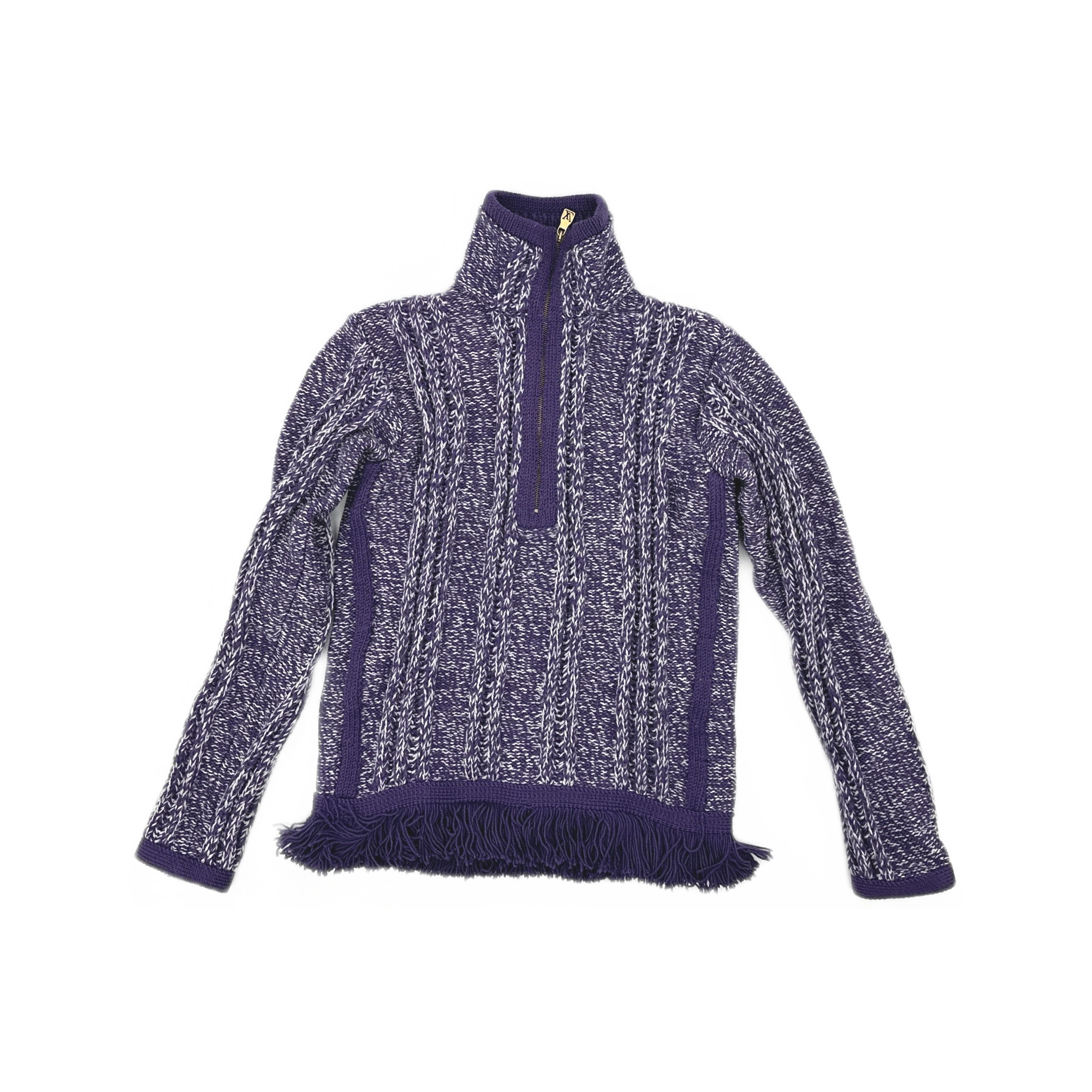 Louis Vuitton Louis Vuitton Striped Jacquard Zip Sweater XS Size US XS / EU 42 / 0 - 1 Thumbnail