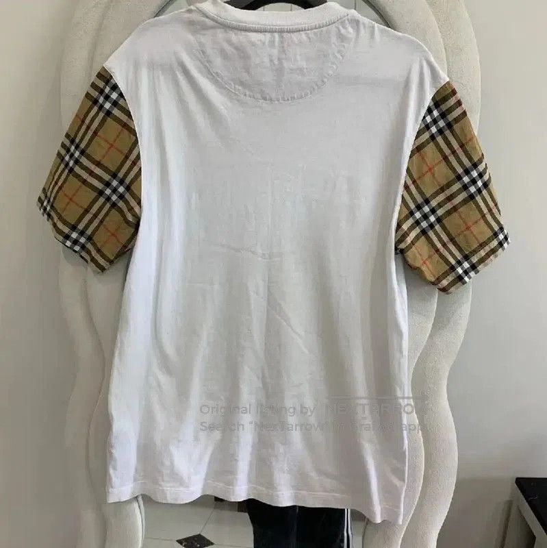 Burberry Burberry White Cotton Short Sleeve T-Shirt. Size XS / US 0-2 / IT 36-38 - 3 Thumbnail