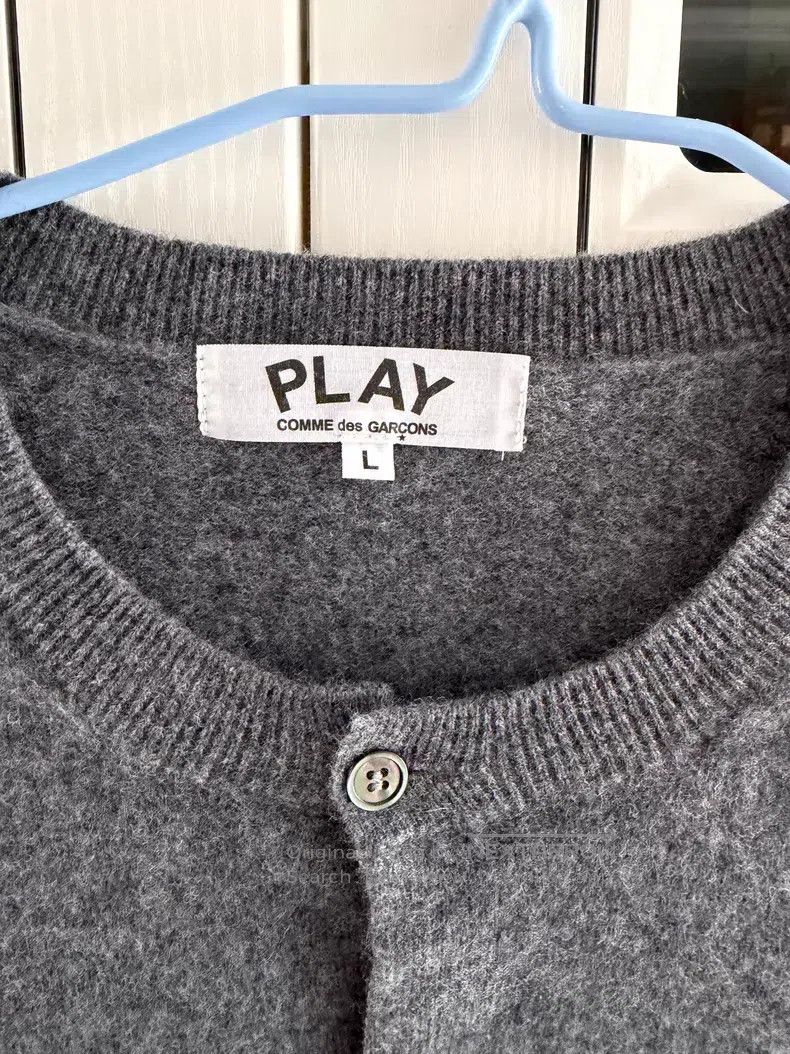 Comme des Garcons Comme Des Garcons Grey Wool Cardigan Size L / US 10 / IT 46 - 2 Thumbnail