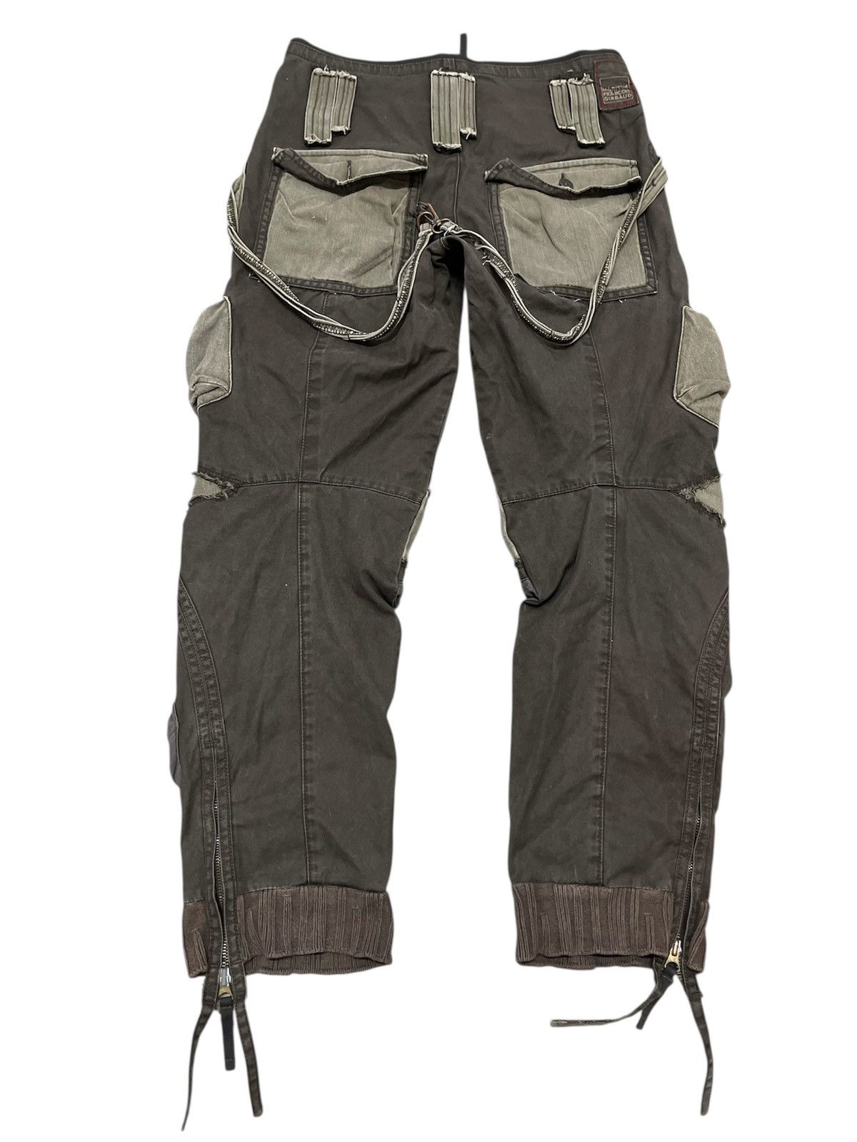 Marithe + Francois Girbaud 2000s Marithe+Francois Girbaud Bondage Cargo Pants Size US 32 / EU 48 - 14 Thumbnail