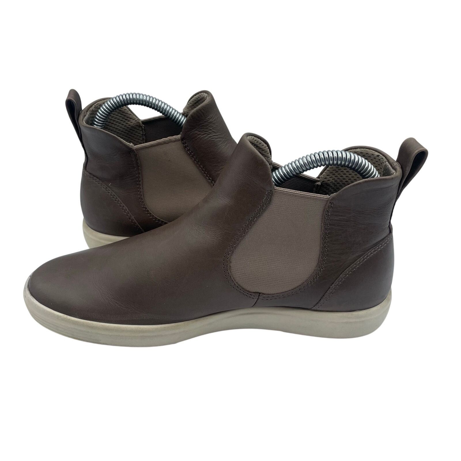 Ecco Ecco Chelsea Soft 7 Leather Boots Ankle Taupe Womens 37 Size US 6.5 / IT 36.5 - 5 Thumbnail