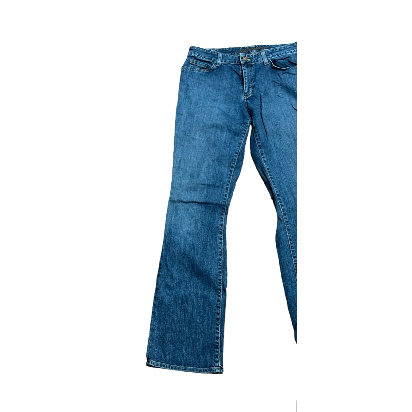 Eddie Bauer VINTAGE Eddie Bauer Jeans Women 8L Blue Pants High Waist Mom Denim Slim Straight 5-Pocket Mens? Women Size 30" / US 8 / IT 44 - 3 Thumbnail