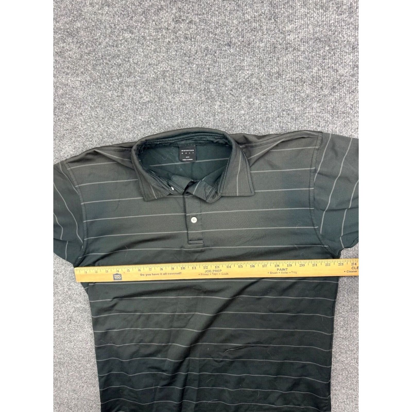Vintage Dunning Polo Shirt Men's M Black Stripe Short Sleeve Button Iron Horse Sports Golf Casual Size US M / EU 48-50 / 2 - 3 Thumbnail