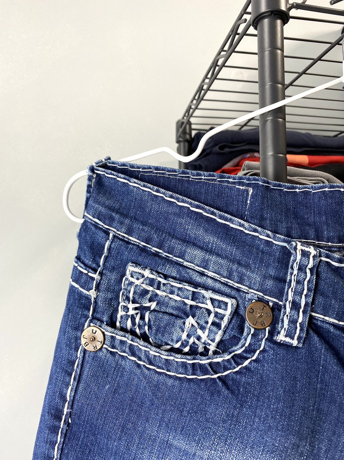 Other 90’s Vintage True Religion Made In USA Blue Denim Pants Size 28" / US 6 / IT 42 - 5 Thumbnail