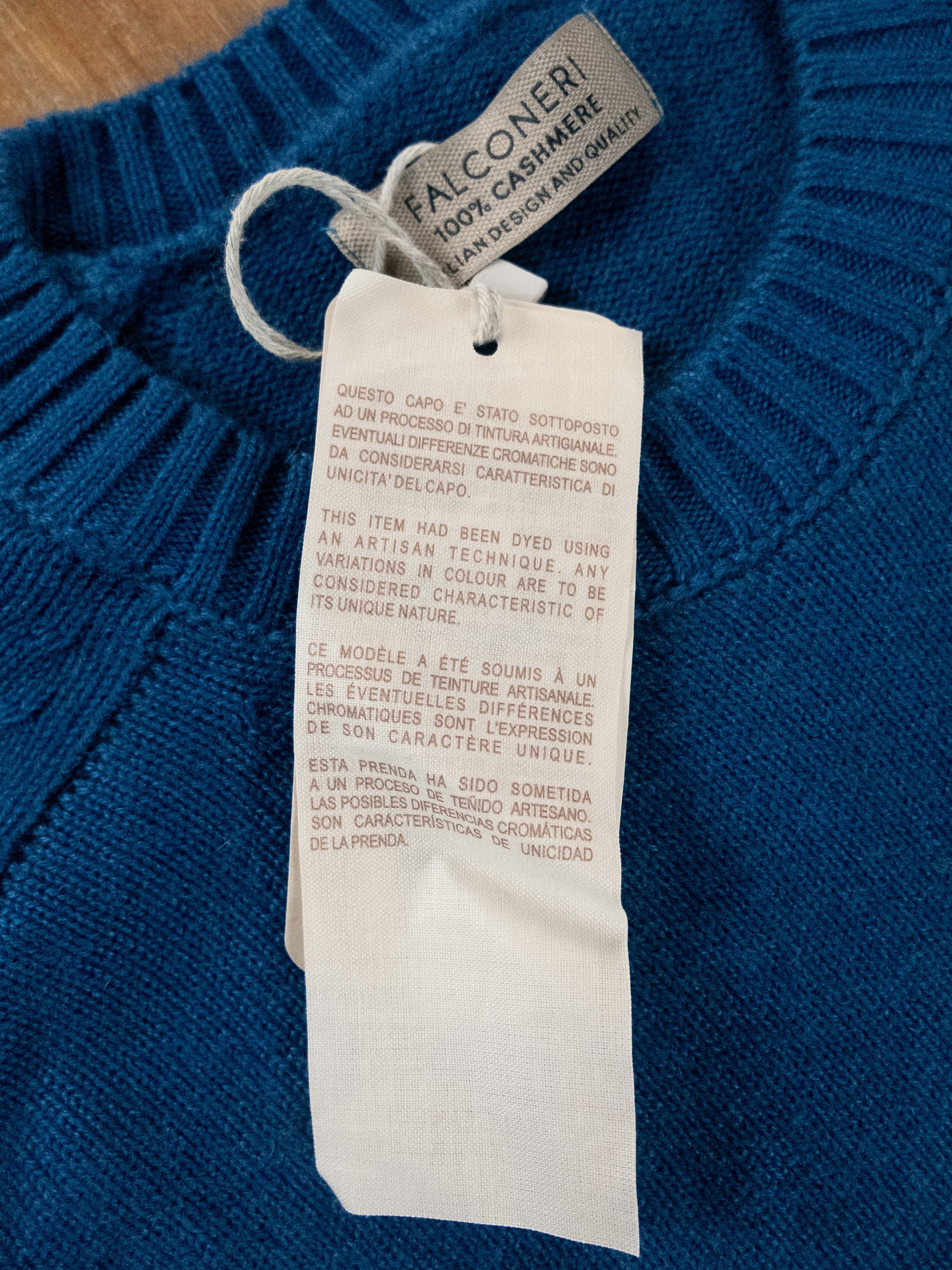 Other FALCONERI blue cashmere crewneck sweater Large Size US L / EU 52-54 / 3 - 3 Thumbnail