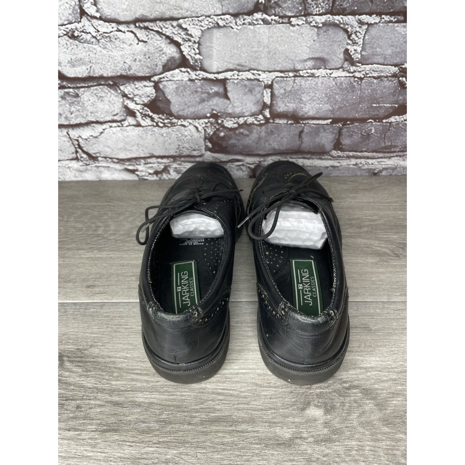 Other Jarking Classics Black Leather Lace Up Oxfords Shoes Men Sz Size US 6 / EU 39 - 4 Thumbnail