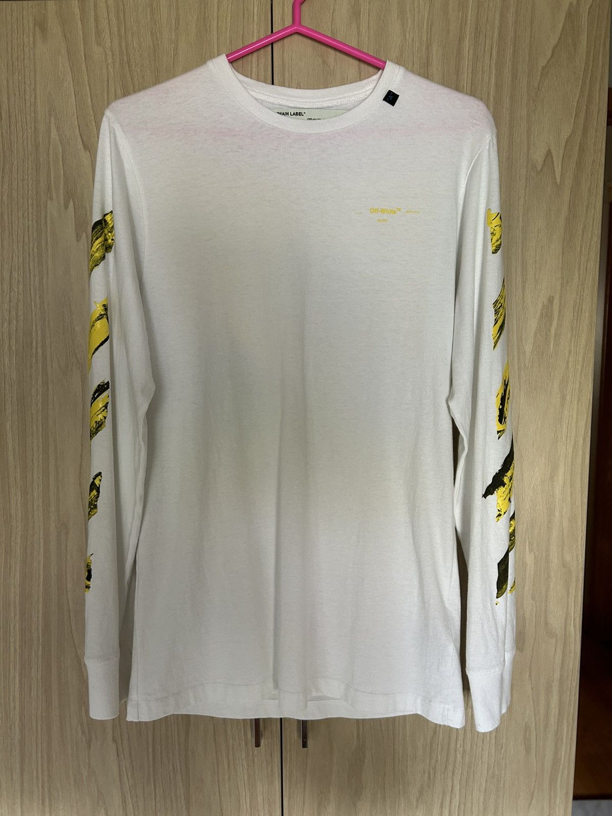 Off-White Ssense Exclusive White Yellow Acryclic Arrows