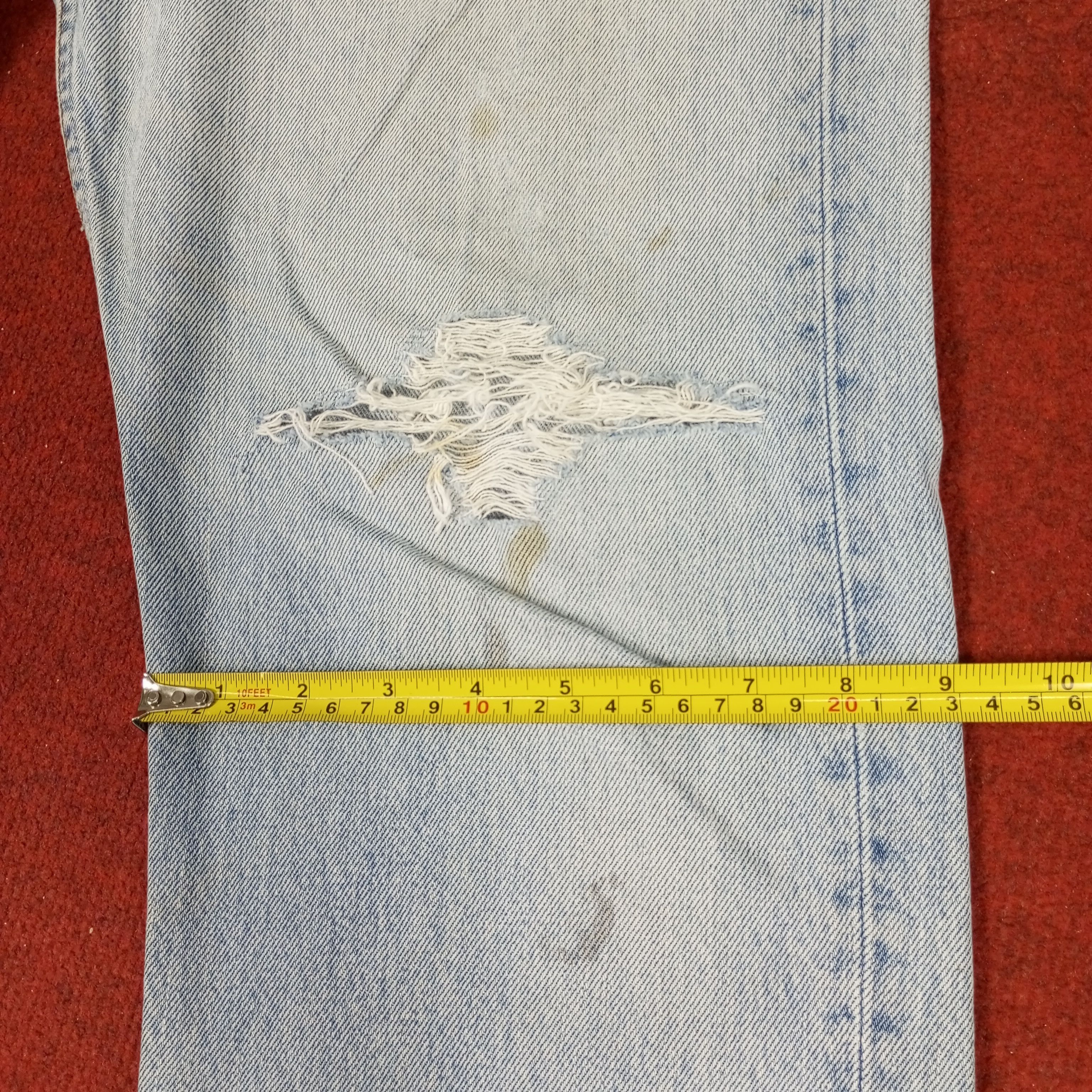 Levi's × Vintage Levis 501 Fashion Streetwear Style Distressed Jeans Size US 30 / EU 46 - 10 Thumbnail