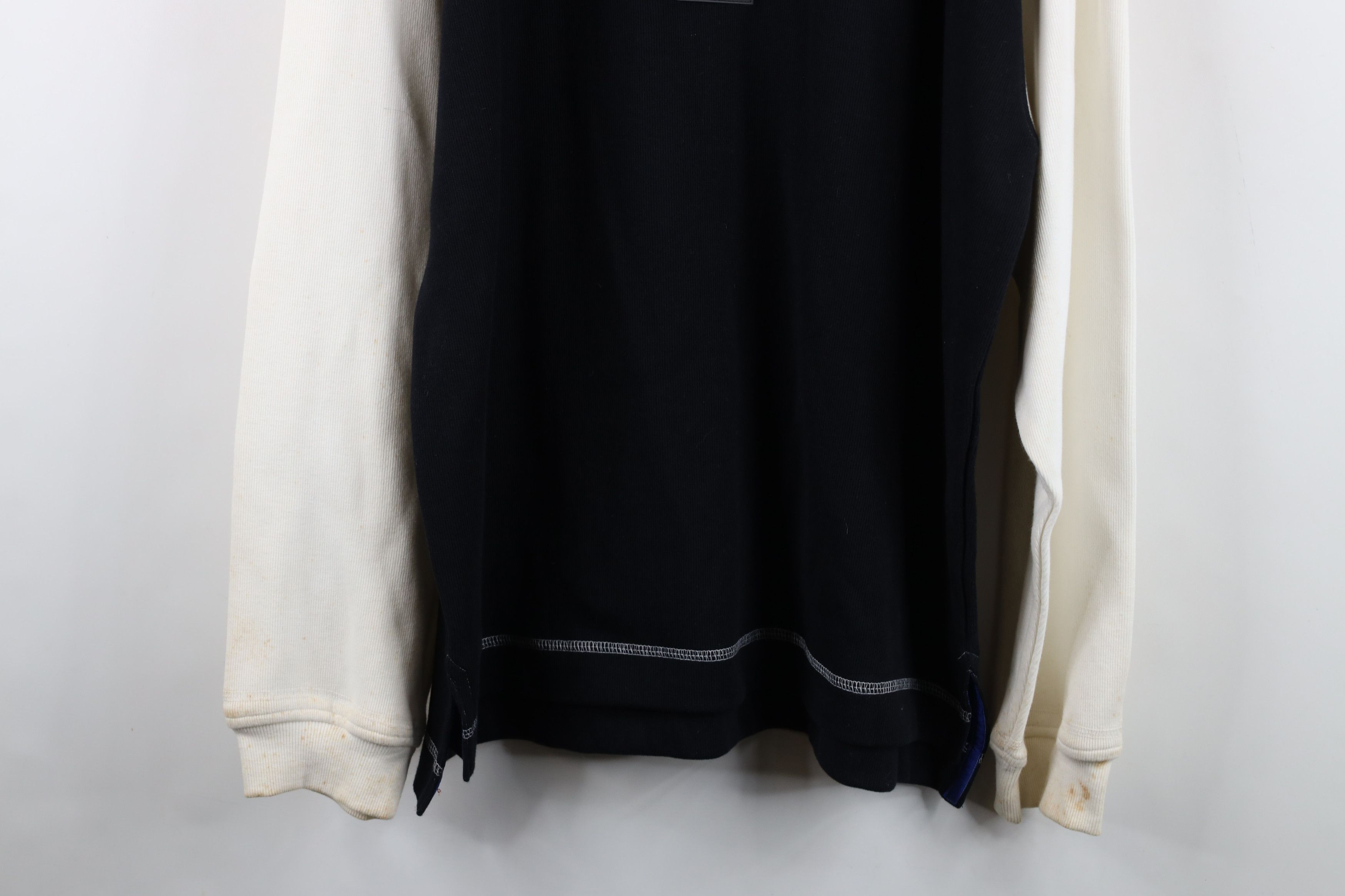 Columbia Deadstock Vintage 90s Columbia Heavy Ribbed Knit Rugby Polo Size US L / EU 52-54 / 3 - 3 Thumbnail