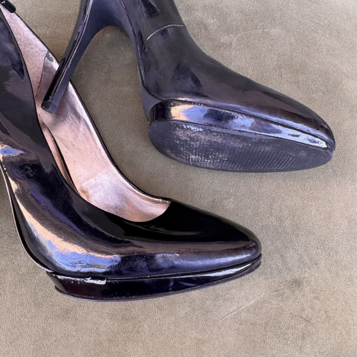 Steve Madden Steve Madden black patent leather 5 inch heel pumps size 8.5 Size US 8.5 / IT 38.5 - 9 Thumbnail