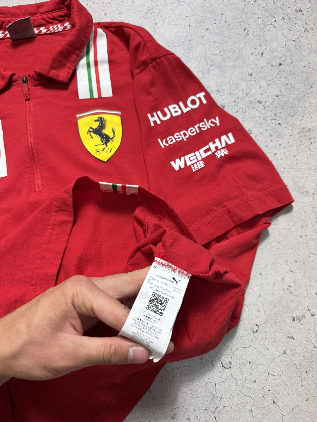 Ferrari × Puma Puma Ferrari Pirelli Racing Polo Shirt Vintage Size US XL / EU 56 / 4 - 10 Thumbnail