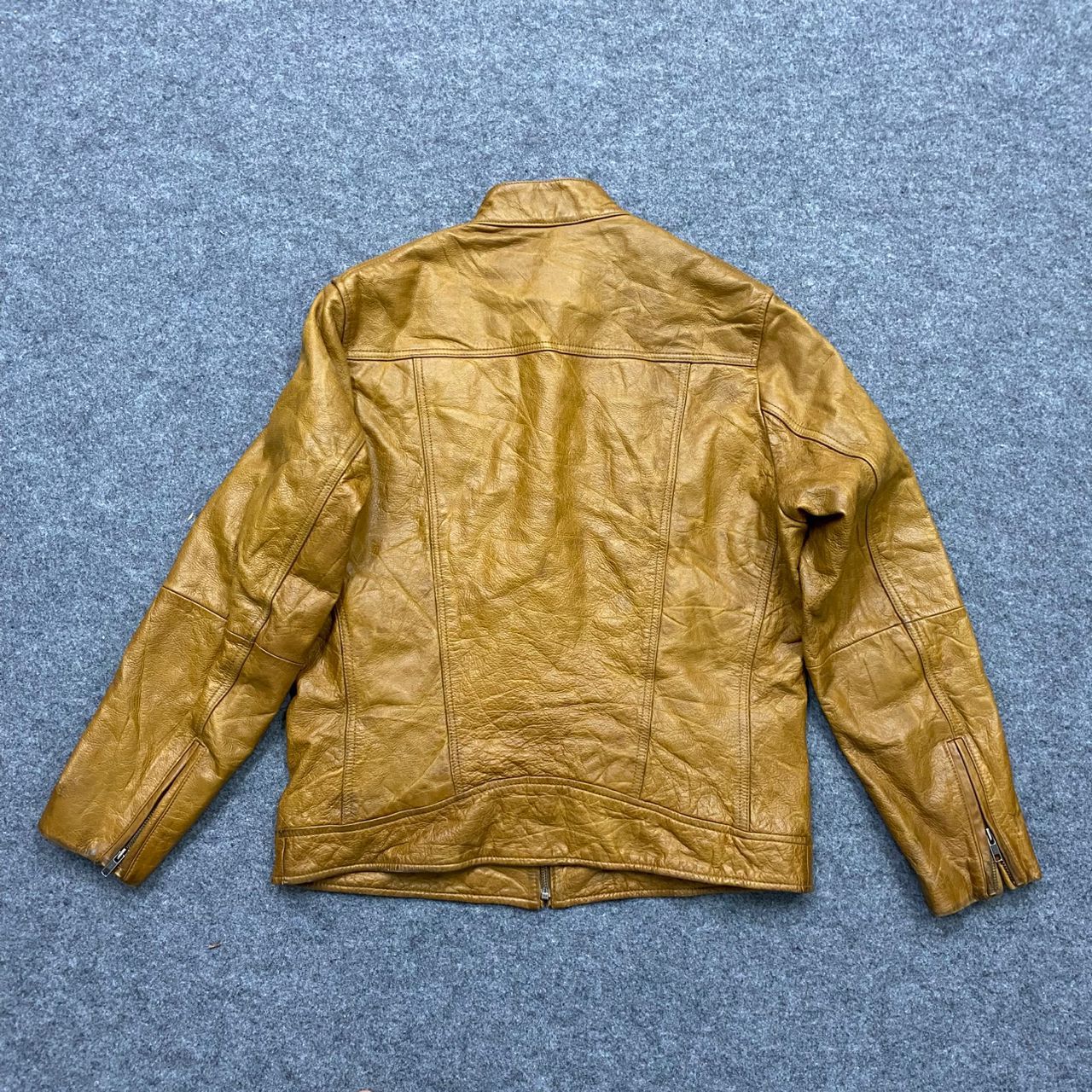 Uniqlo 💥Vintage Uniqlo Motorcycles Racing Leather Jacket Size US L / EU 52-54 / 3 - 2 Thumbnail