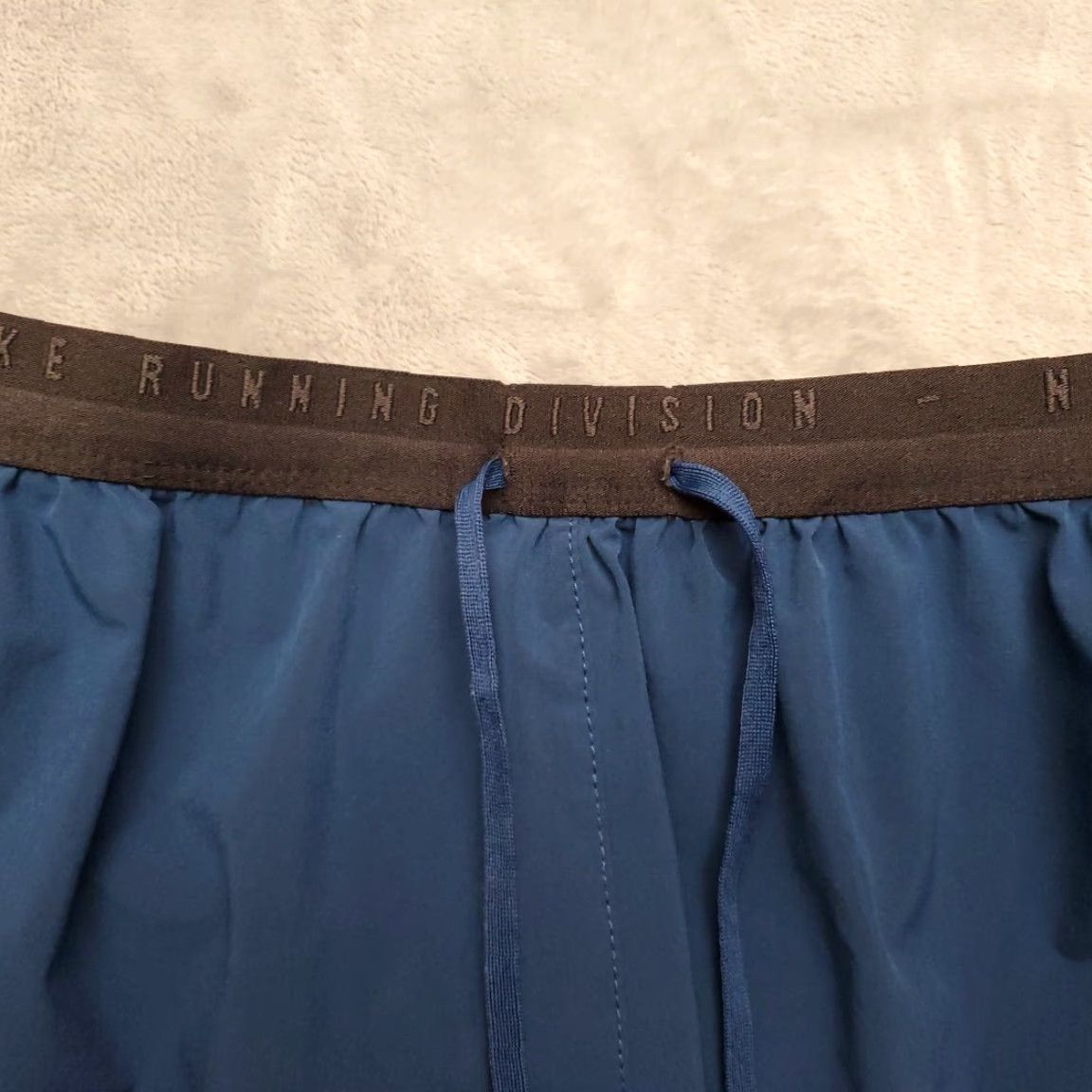Nike Nike Shorts Women L Teal Dri-FIT Running Lined Swoosh Athletic Pockets Drawstring Elastic Waist Quick-Drying Size 36" / US 14 / IT 50 - 3 Thumbnail