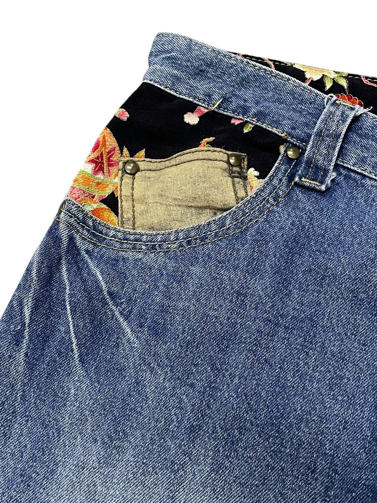 Japanese Brand Dominate Japan Handcrafted Floral Loose Jeans Size US 32 / EU 48 - 10 Thumbnail