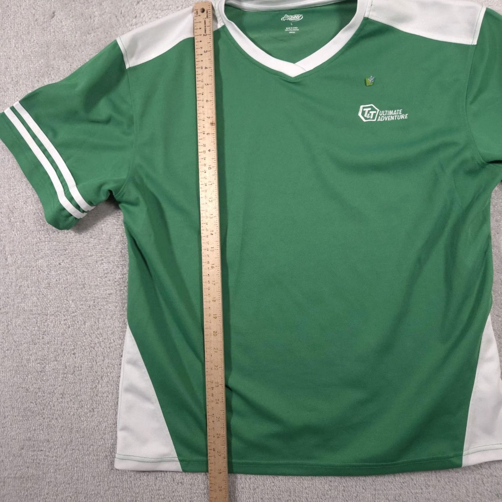 Vintage VINTAGE Awana Clubs Shirt Mens Large Green White T&T Ultimate Adventure Bible Quiz Size US L / EU 52-54 / 3 - 7 Thumbnail