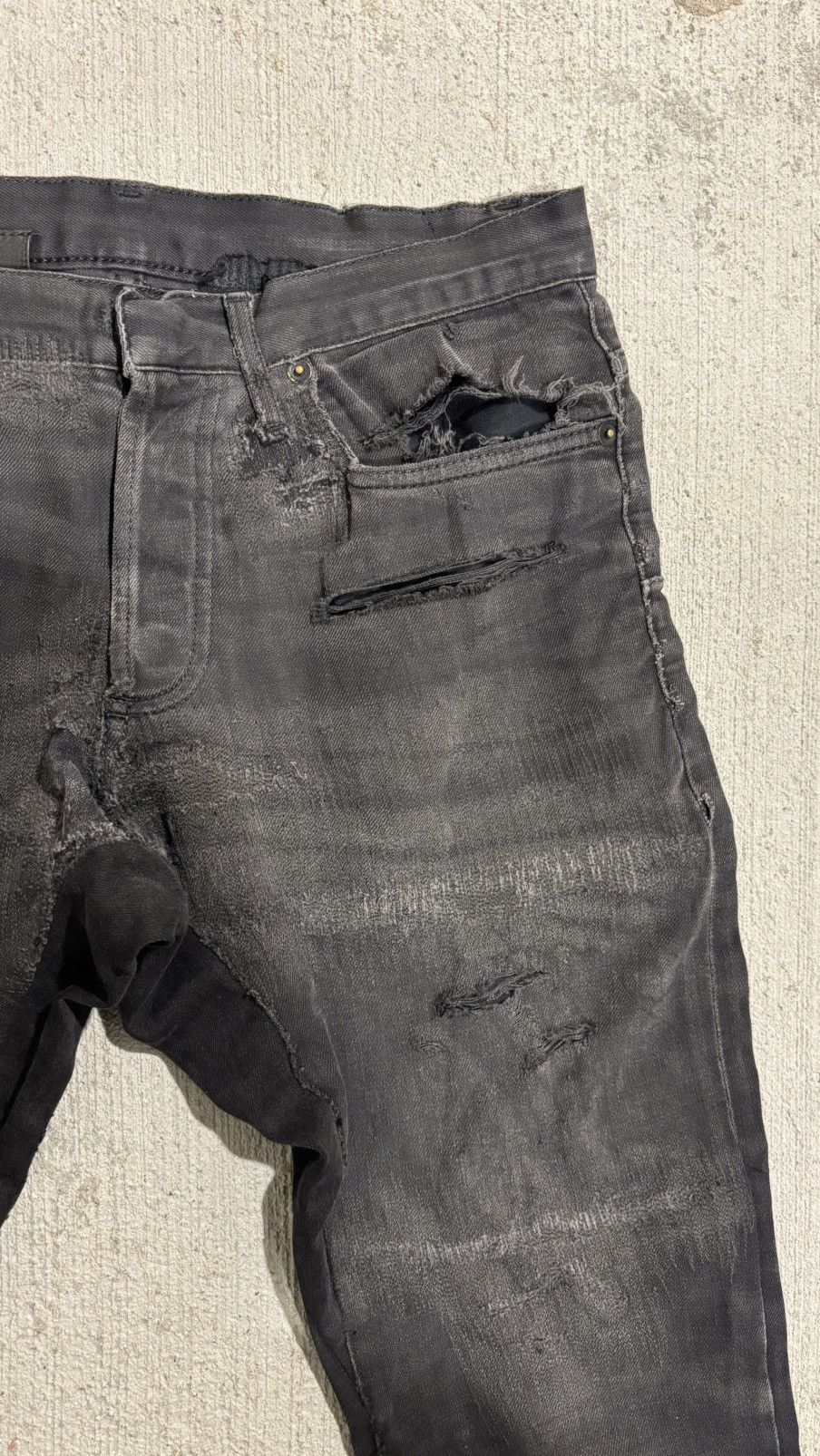 Dior Dior Homme Repaired Denim Size US 29 - 3 Thumbnail