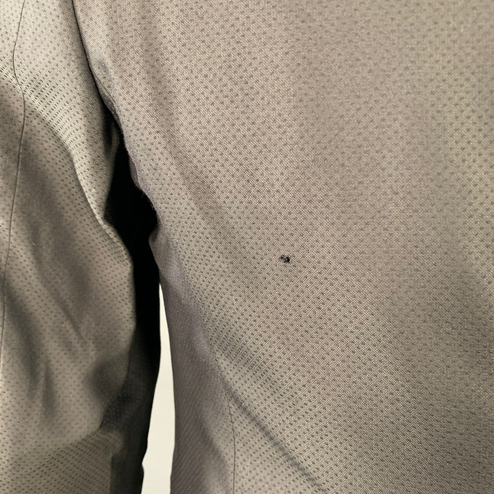 John Richmond Size 38 Black Nailhead Wool Blend Notch Lapel Sport Coat Size 38R - 7 Thumbnail