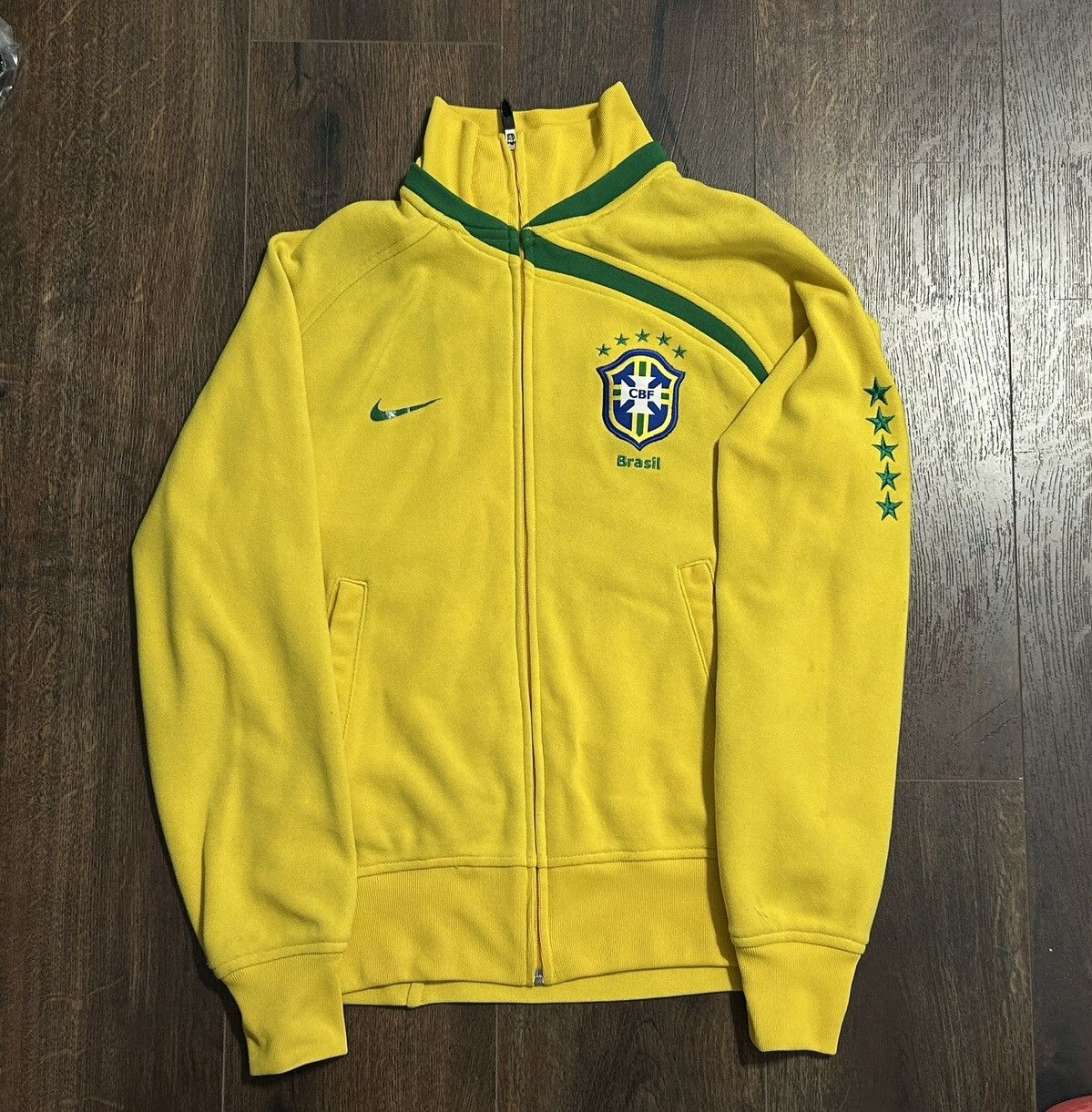 Nike Retro BRAZIL 2008 Home Jacket Nike Authentic Size US S / EU 44-46 / 1 - 1 Thumbnail