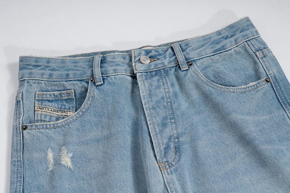 Designer × Japanese Brand × Jean Baggy Flared Leg Striped Rusty Jeans Size US 30 / EU 46 - 6 Thumbnail