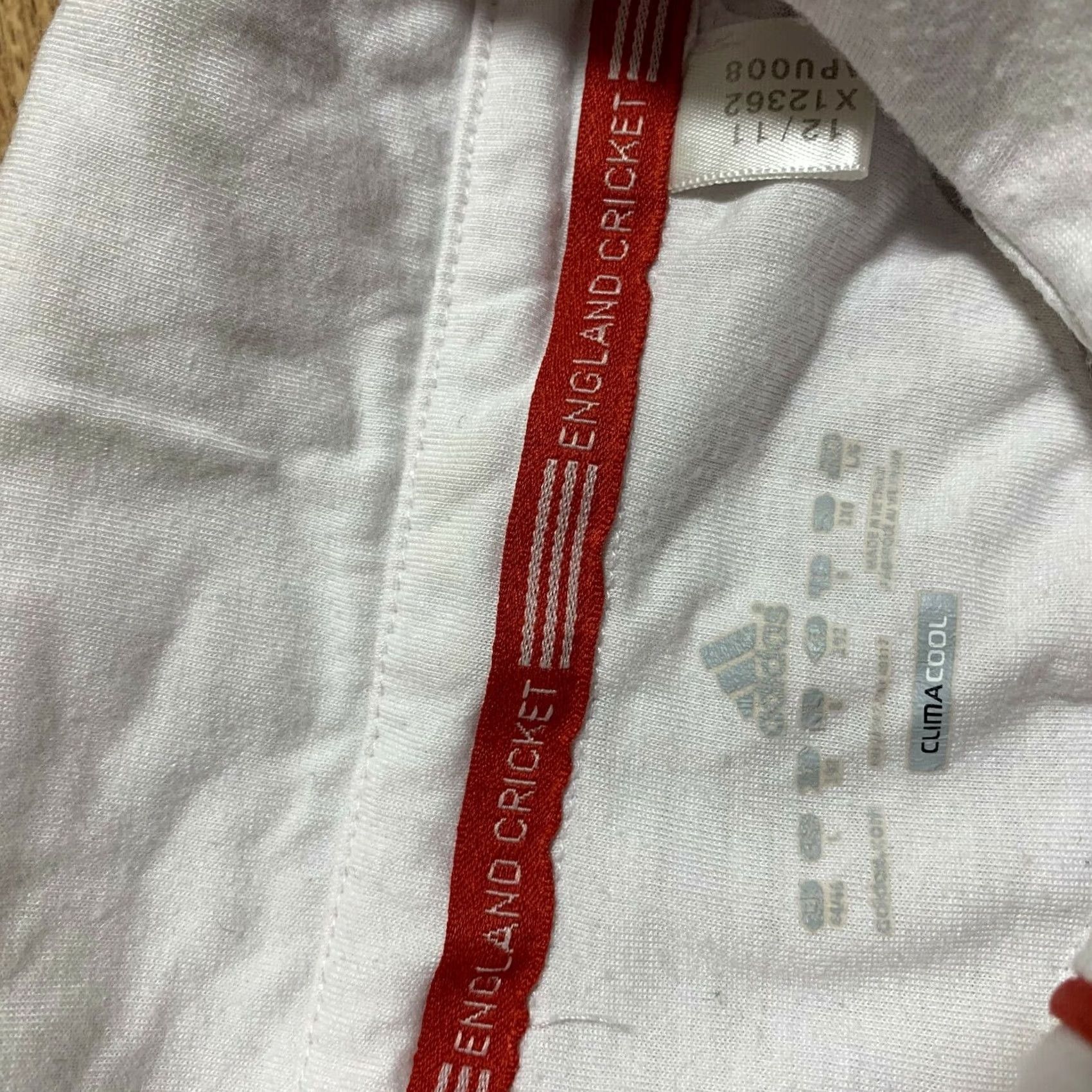 Adidas adidas England Polo Shirt Jersey T-Shirt Size 8 White Mens Short Sleeve Jersey 8 XS? Size US M / EU 48-50 / 2 - 6 Thumbnail