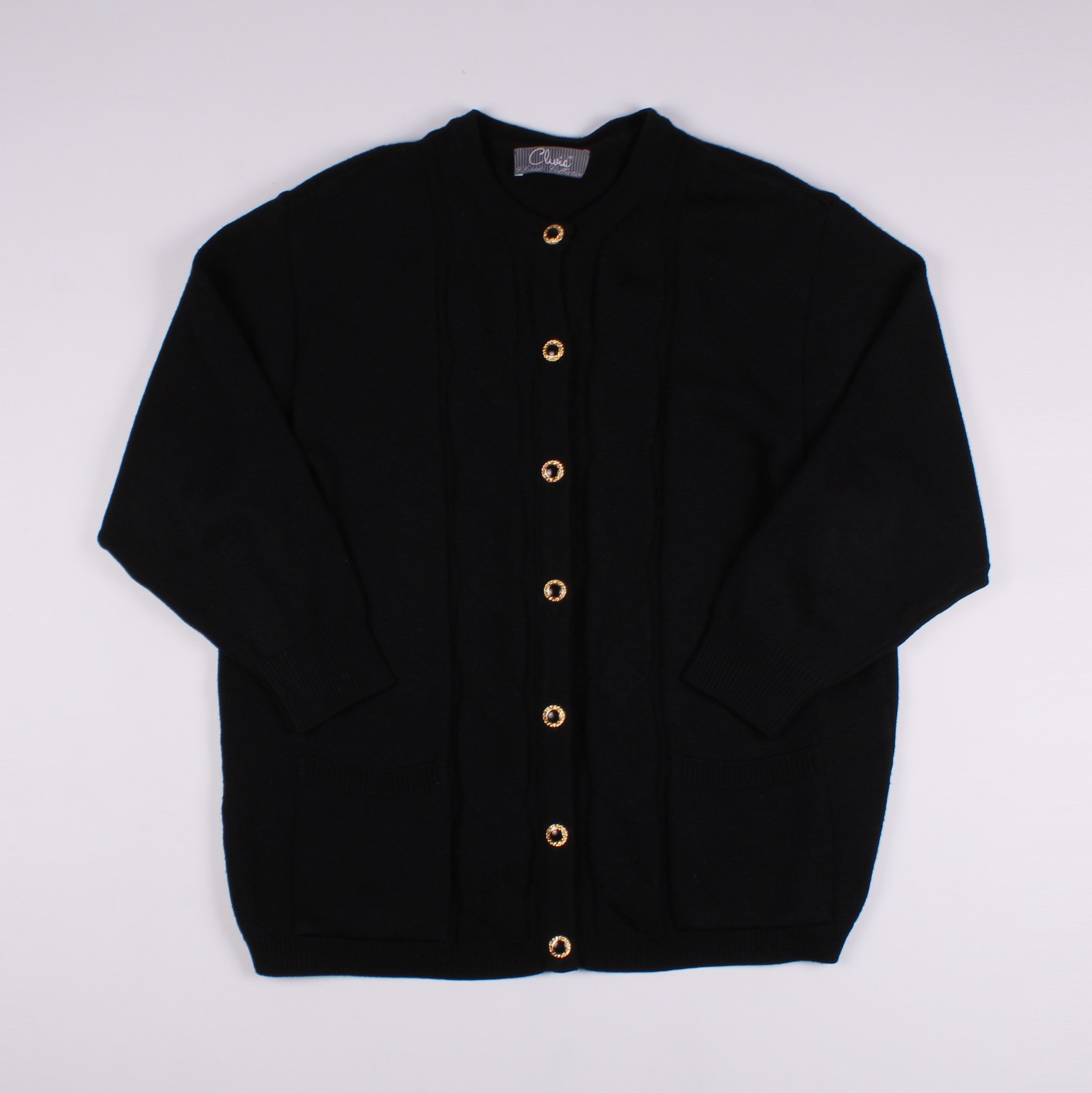 Vintage Vintage 80's Wool Blend Knitted Cardigan Size M / US 6-8 / IT 42-44 - 1 Thumbnail